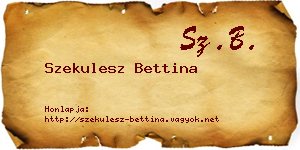 Szekulesz Bettina névjegykártya